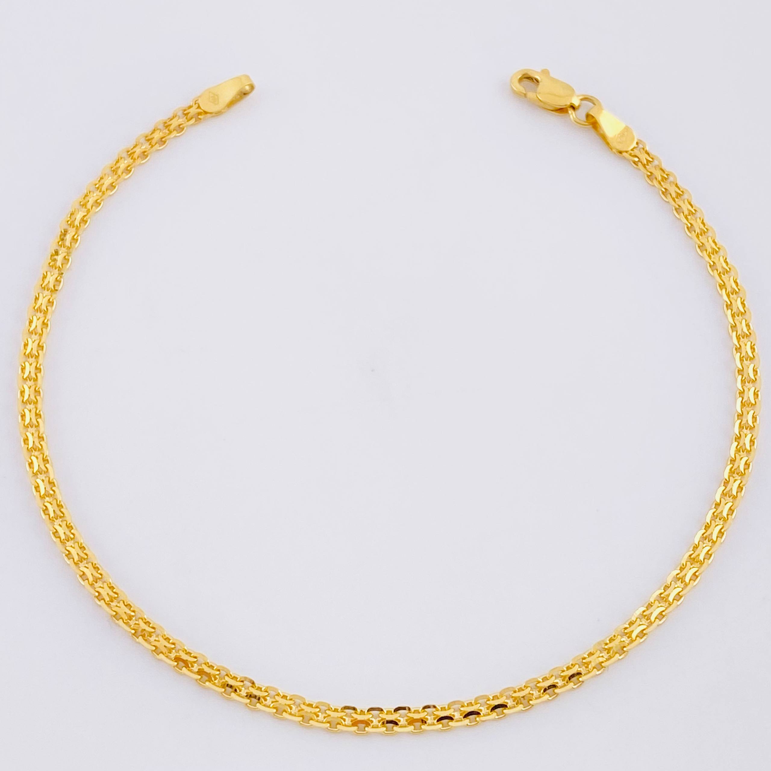 Pulso China 2.65gr / 7 1/4 in / 2.3mm Oro Amarillo +1 18K ©