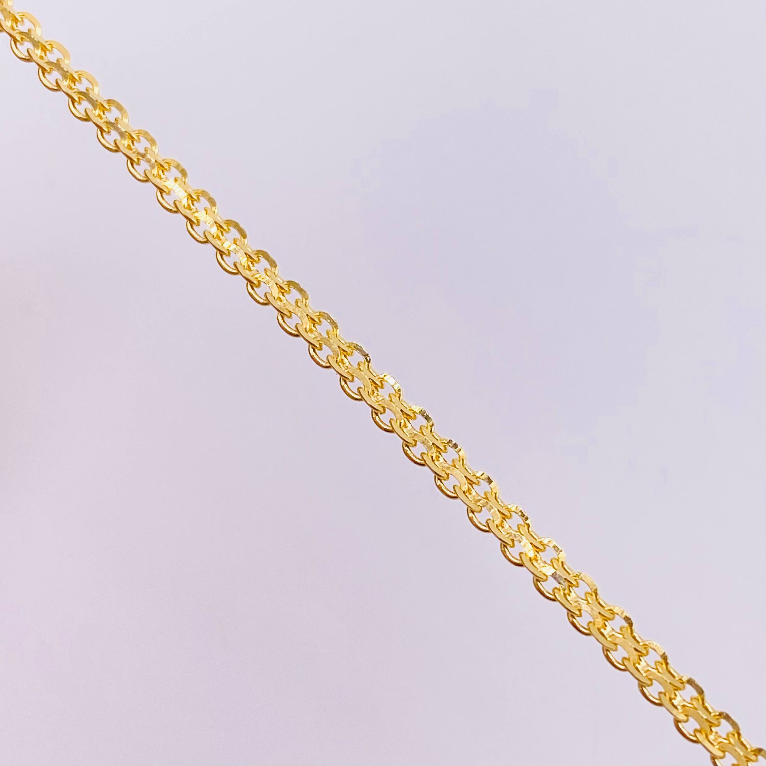 Pulso China 2.65gr / 7 1/4 in / 2.3mm Oro Amarillo +1 18K ©