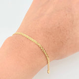 Pulso China 2.65gr / 7 1/4 in / 2.3mm Oro Amarillo +1 18K ©