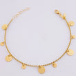 Rolo Bracelet Circular Plates 2.8gr / 7 in / 1.5mm Yellow Gold +4 18K ©