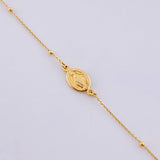Pulso Denario Virgen Milagrosa 1.45 g / 8 1/2 in / 1.5 mm Oro Amarillo 18K