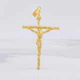Dije Cruz Cristo 1.9g / 2 1/4 in Oro Amarillo 18K