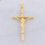 Dije Cruz Cristo 1.9g / 2 1/4 in Oro Amarillo 18K
