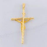 Dije Cruz Cristo 1.9g / 2 1/4 in Oro Amarillo 18K
