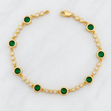 Halo Tuerca Bracelet 8.7g / 7 in / 2.86mm 18K Yellow Gold