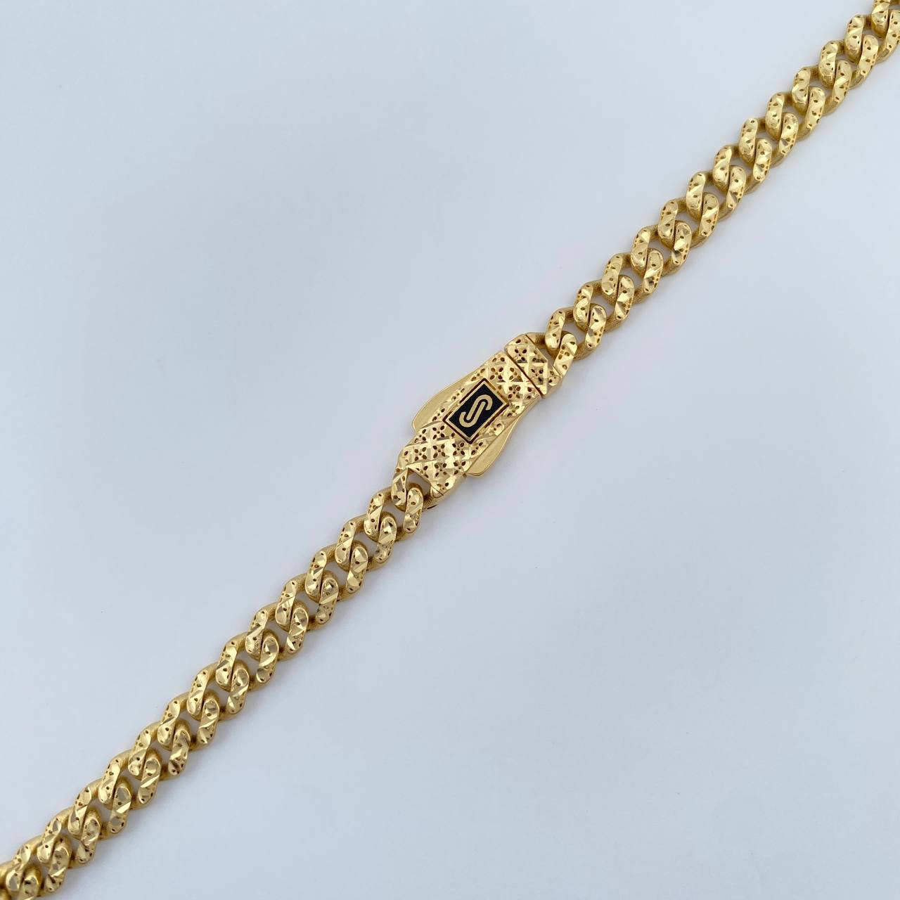 Cadena Cubana Diamantada 20gr / 23 1/2 in / 4.8mm Oro Amarillo +1 18K *