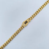 Cadena Cubana Diamantada 20gr / 23 1/2 in / 4.8mm Oro Amarillo +1 18K *
