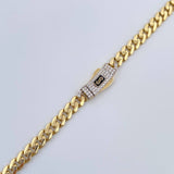 Cadena Cubana Infinito 19.2gr / 23 1/2 in / Oro Amarillo +4 18K $