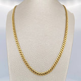 Cadena Cubana Infinito 19.2gr / 23 1/2 in / Oro Amarillo +4 18K $