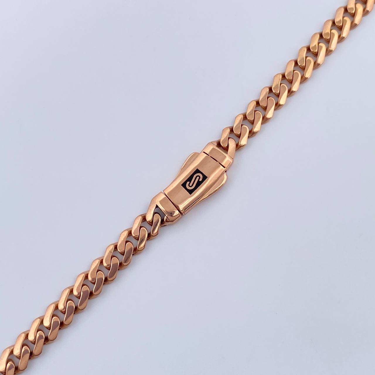 Cadena Cubana Infinito 19gr / 24 in / Oro Rosa +4 18K $