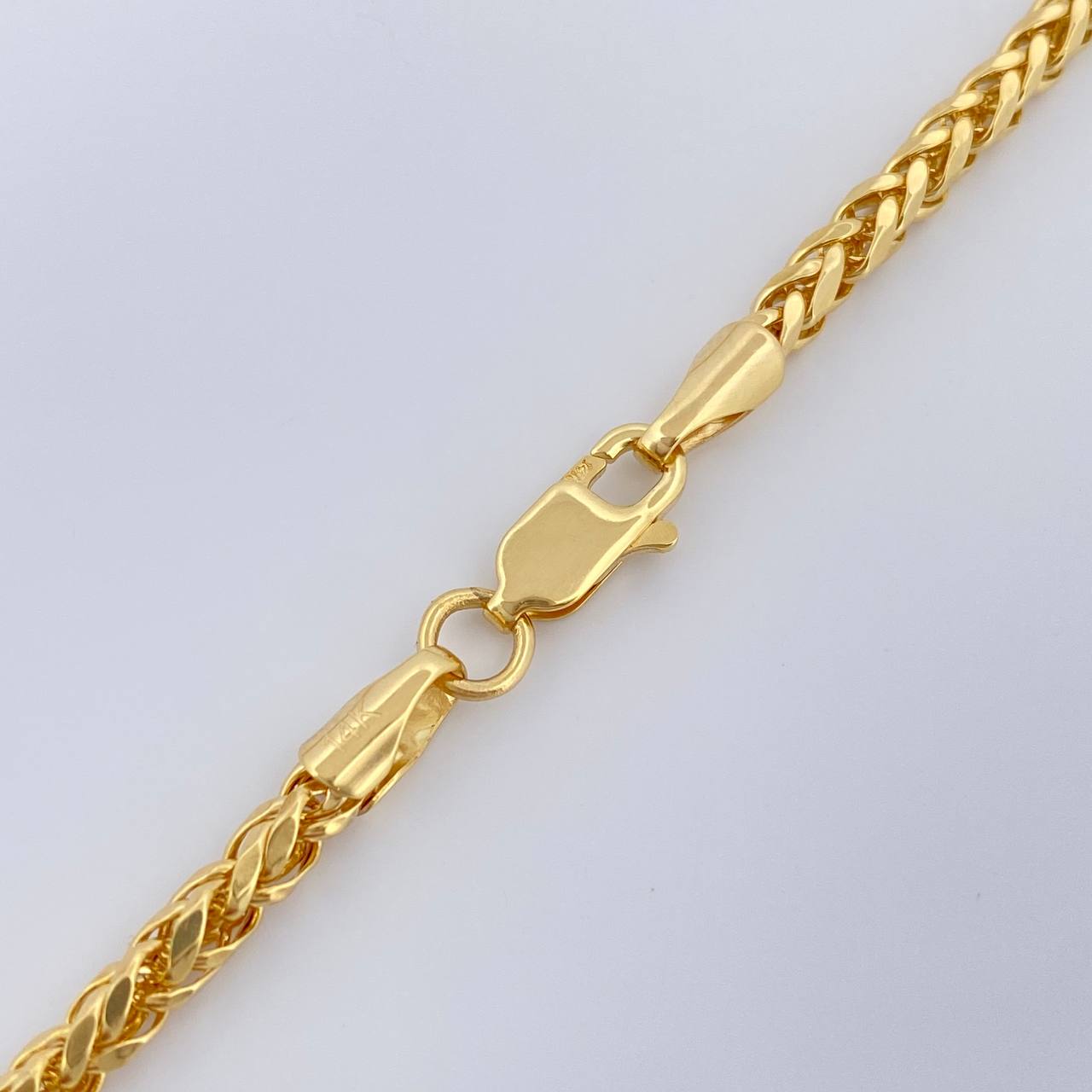 Cadena Franco 7.55gr / 24 1/4 in / Oro Amarillo +3 14K Italy $