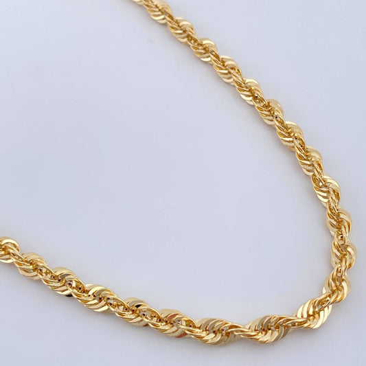 Cadena Lazo 8.1gr / 26 1/4 in / Oro Amarillo +3 14K Italy $