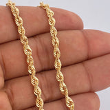 Cadena Lazo 8.1gr / 26 1/4 in / Oro Amarillo +3 14K Italy $