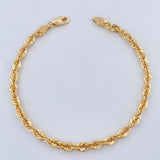 Pulso Lazo 2.7gr / 7 1/2 in / Oro Amarillo +3 14K Italy $