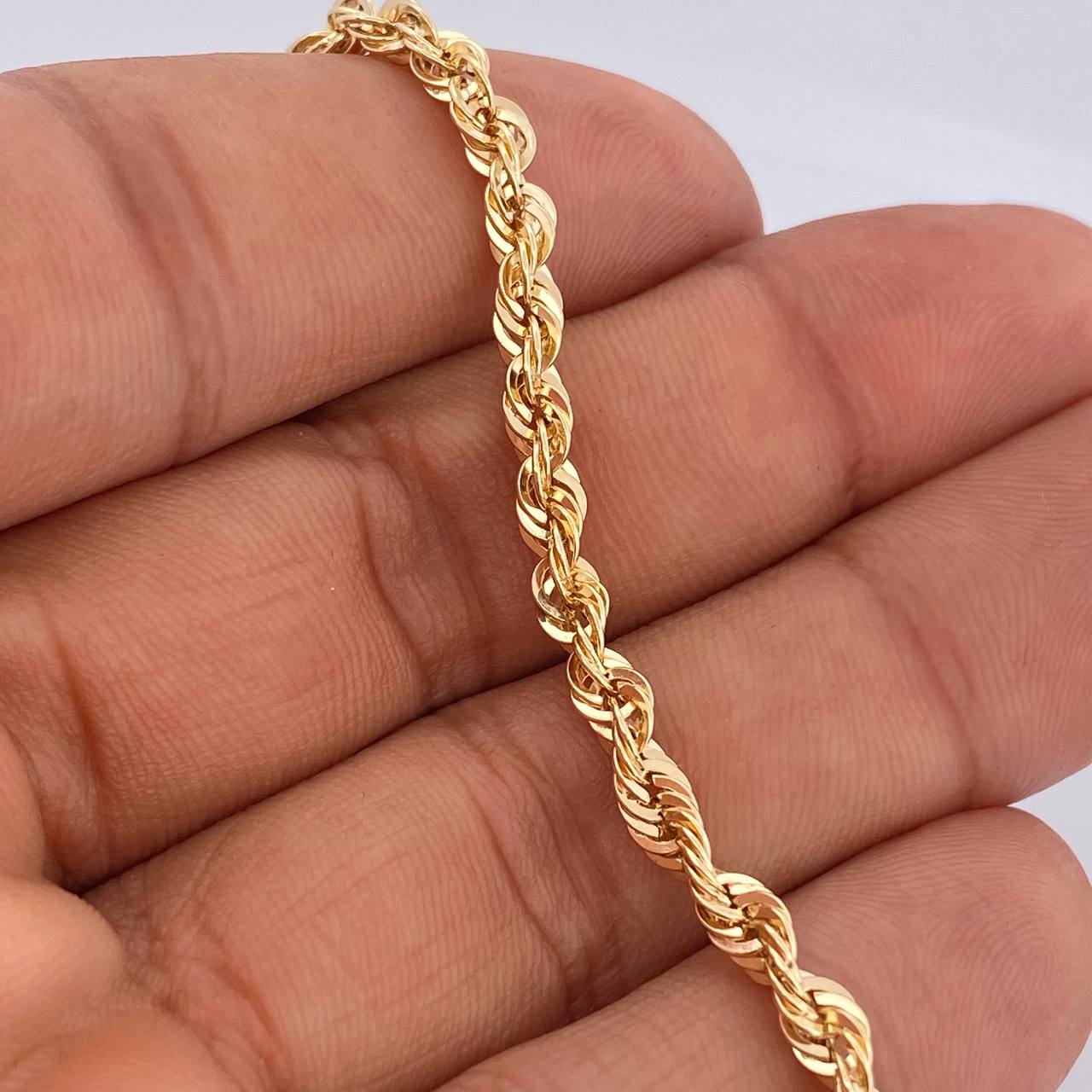 Pulso Lazo 2.7gr / 7 1/2 in / Oro Amarillo +3 14K Italy $