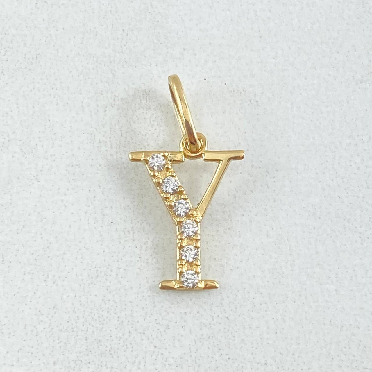 Pendant Letter Y Silhouette 0.65gr / 1.8cm / 18K Gold ©