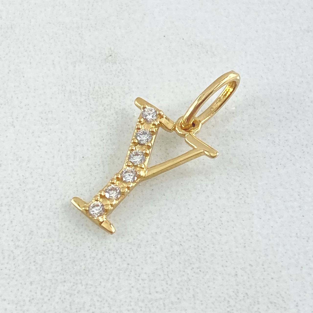 Pendant Letter Y Silhouette 0.65gr / 1.8cm / 18K Gold ©