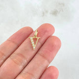 Pendant Letter V Silhouette 0.65gr / 1.8cm / 18K Gold ©