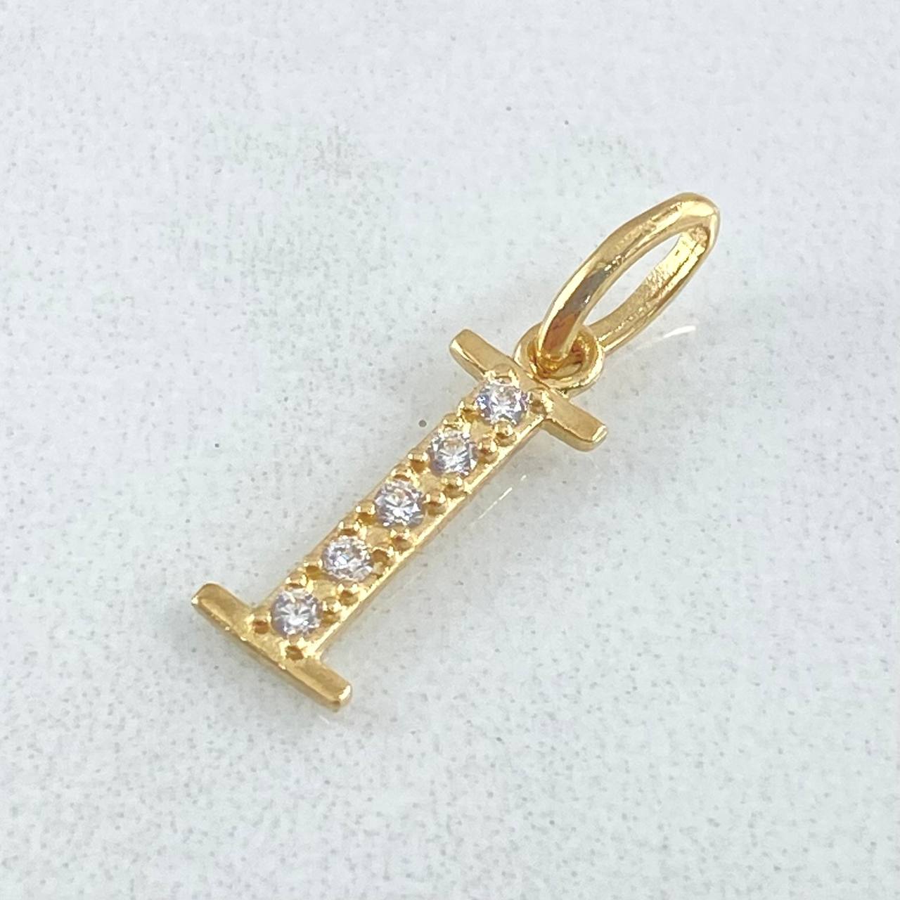 Pendant Letter I Silhouette 0.6gr / 1.8cm / 18K Gold ©