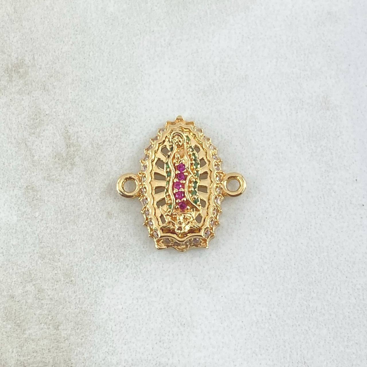 Herraje Virgen Guadalupe 2.6gr / 3/4 in / Oro Amarillo 18K ©