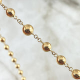 Miraculous Virgin Rosary 17.2gr / 60cm / 6mm-7mm Cross Christ INRI 18K Yellow Gold *