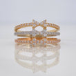 Anillo Moños 4g / T6 Tres Oros 18K
