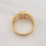 Anillo Moños 4g / T6 Tres Oros 18K