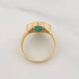 Anillo Trebol 3.95g / T7 Oro Amarillo 18K