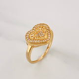 Anillo Corazon 2.7g / T6 1/2 Oro Amarillo 18K