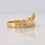 Anillo Corona 3.85g / T7 Oro Amarillo 18K