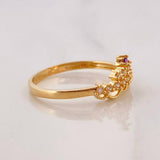 Anillo Tiara 2.05g / T7 Oro Amarillo 18K