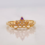 Anillo Tiara 2.05g / T7 Oro Amarillo 18K