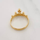 Anillo Tiara Real 2.95g / T8 Dos Oros Amarillo Blanco 18K