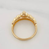 Anillo Tiara 15s 3.45g / T6 1/4 Oro Amarillo 18K