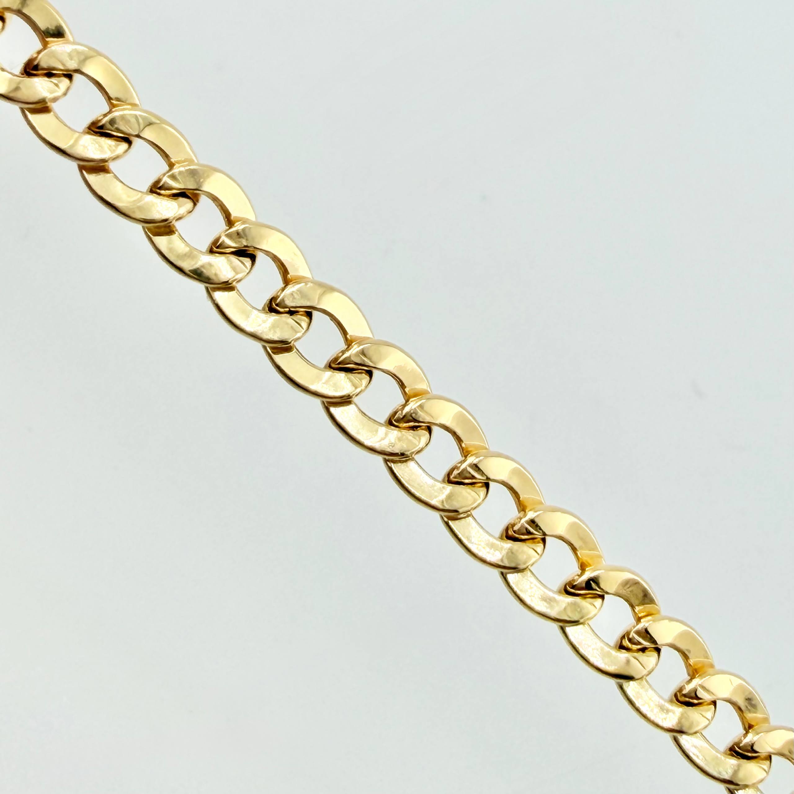 Cadena Cubana 6.55gr / 19 3/4in / 4.2mm Oro Amarillo +1 18K ©