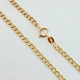 Cadena Cubana 2.95 g / 24 1/4 in / 2.4 mm Oro Amarillo 18K