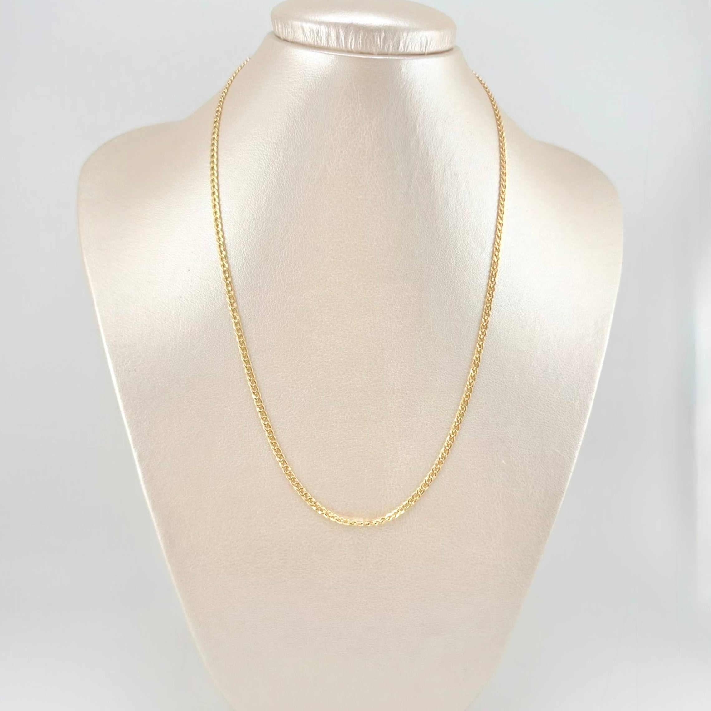 Cadena Cubana 2.1g / 61cm / 2.6mm Oro Amarillo 18K