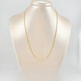 Cadena Cubana 2.1g / 61cm / 2.6mm Oro Amarillo 18K