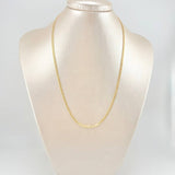 Cadena Cubana 2.4g / 51cm / 2.5mm Oro Amarillo 18K