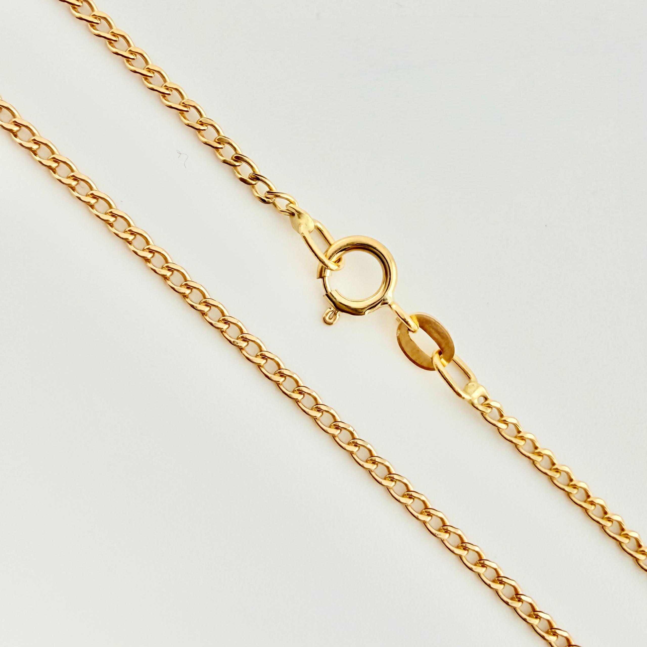 Cadena Mini Cubana 2 g / 40 cm / 2.2 mm Oro Amarillo 18K
