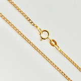 Cadena Mini Cubana 2 g / 40 cm / 2.2 mm Oro Amarillo 18K