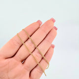 Cadena Mini Cubana 1.65gr / 17 3/4 in / 1.8mm Oro Amarillo +1 18K ©