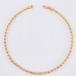Tobillera Militar Diamantada 7.8gr / 10 1/4 in / 3mm Oro Amarillo 18K