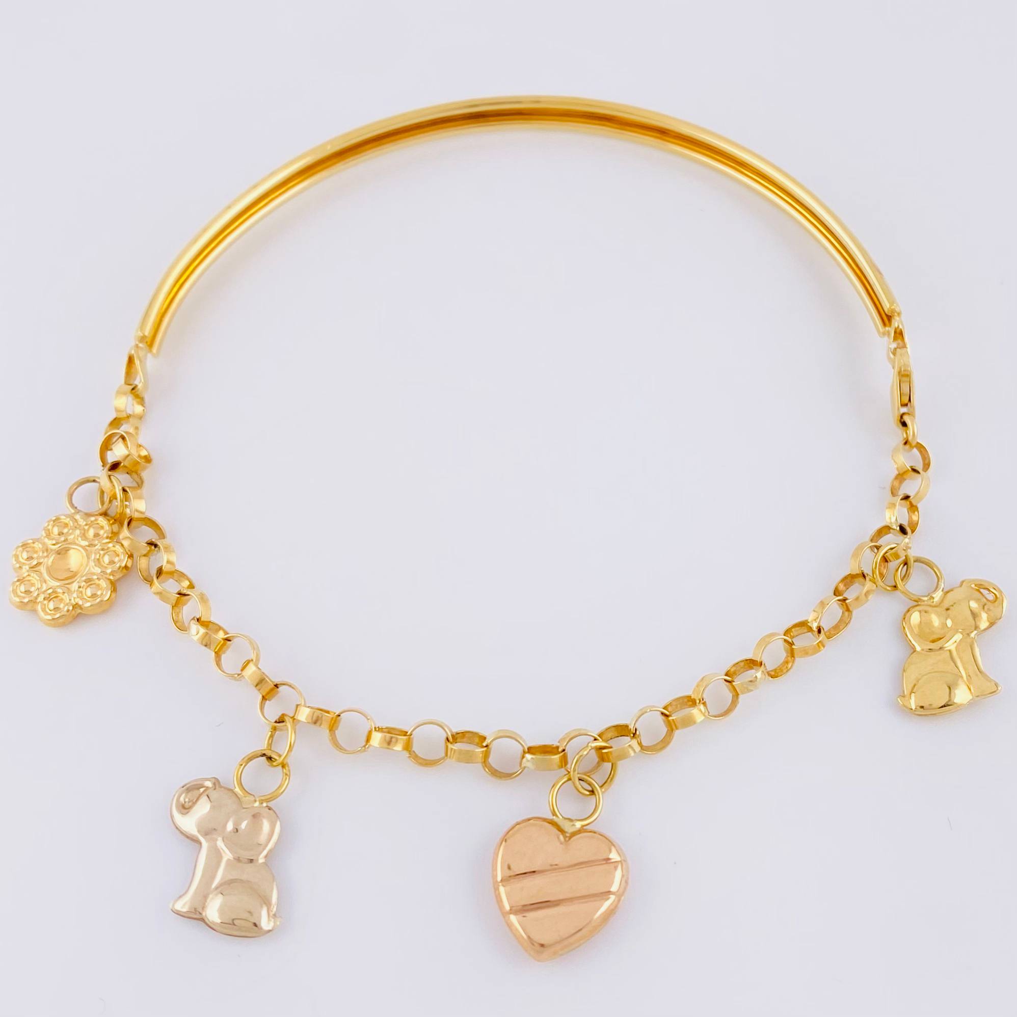 Pulso Charms 5.75gr / 19cm / Tres Oros 18K ©