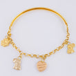 Pulso Charms 5.75gr / 19cm / Tres Oros 18K ©