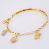 Pulso Charms 5.75gr / 19cm / Tres Oros 18K ©
