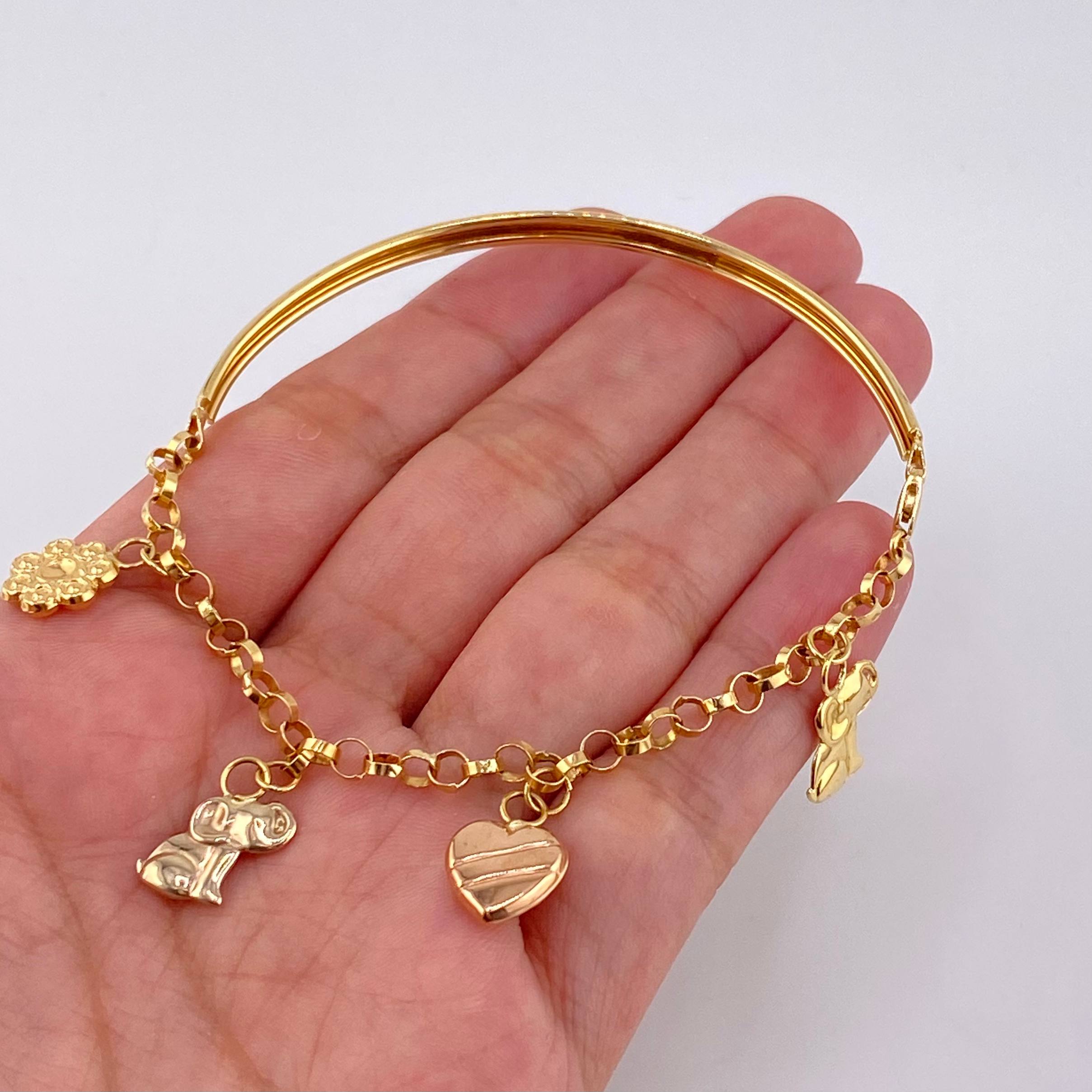 Pulso Charms 5.75gr / 19cm / Tres Oros 18K ©
