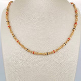 Cadena Rustica Corazones 21.2gr / 18 1/2 in / Oro Amarillo 18K &