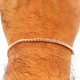 Pulso Ice 4gr / 7 in / Dos Oros Blanco Rosa +4 14K Italy &