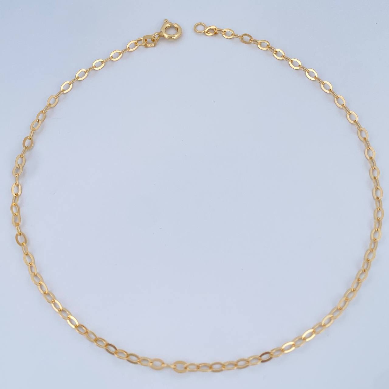Tobillera Aro Seguido 2.2gr / 11 in / Oro Amarillo +3 18K $